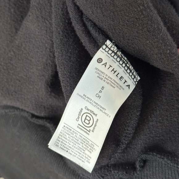 ATHLETA Balance Black Zipped
Jacket Hoodie Sweatshirt S - Picture 14 of 15